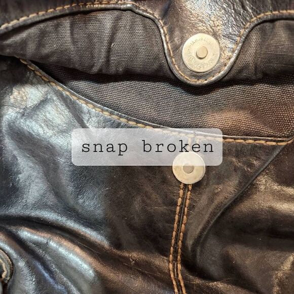 Fossil Lizette leather/canvas messenger bag - Picture 3 of 10